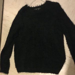 Fuzzy Black Sweater